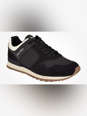 Calvin Klein Men’s Black Low-Top Sneaker With Original Box
